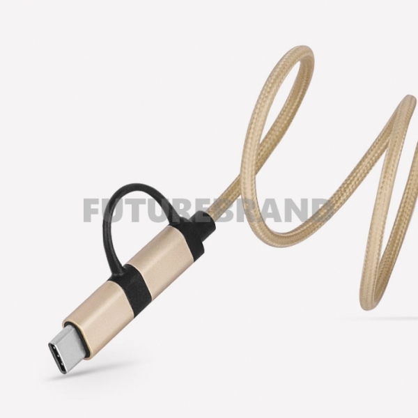 КАБЕЛЬ 2 В 1 HARBER MICRO-USB — TYPE-C