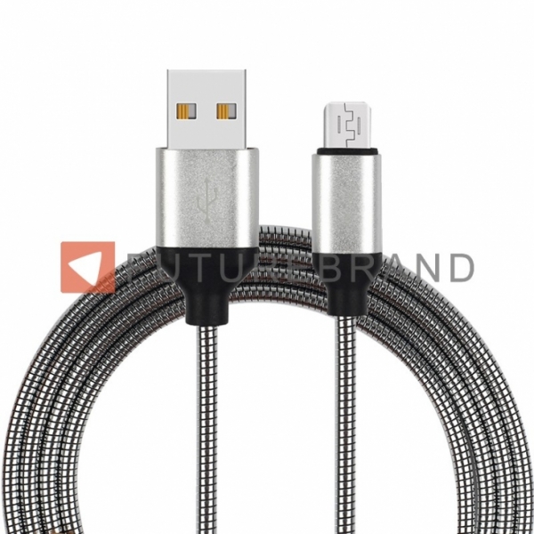 ПРОВОД MICRO-USB HARBER В МЕТАЛЛИЧЕСКОЙ ОПЛЕТКЕ