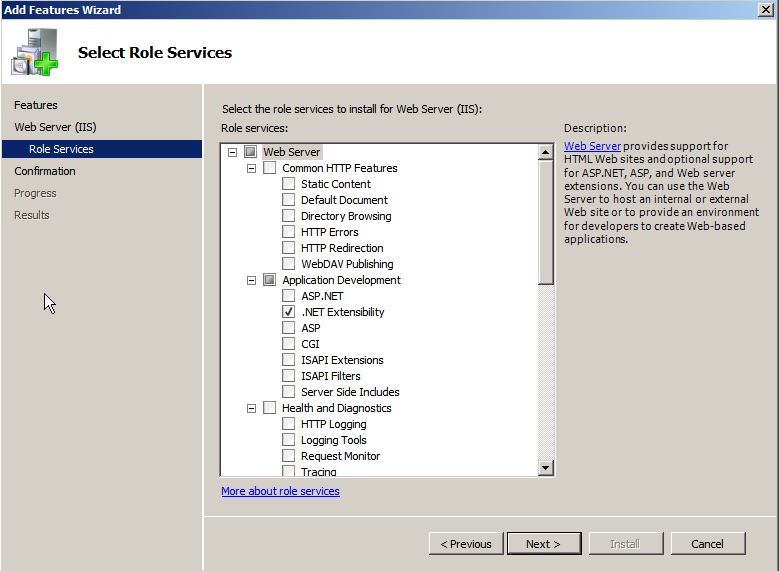 Active Directory Интерфейс. Windows Server 2007. Features IIS. Query Monitor.